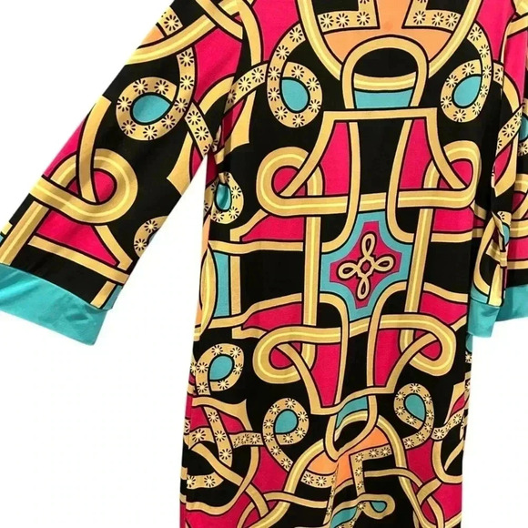 Nicole Miller heritage scarf print size M - Picture 4 of 9